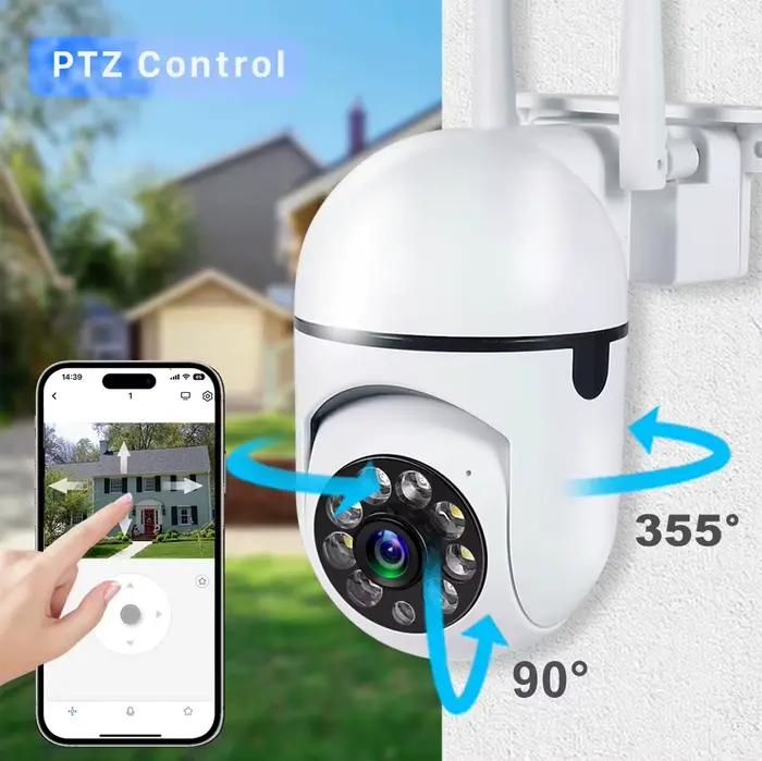 Caméra WiFi 1080P HD intérieure extérieure 360° sans fil version excellente surveillance