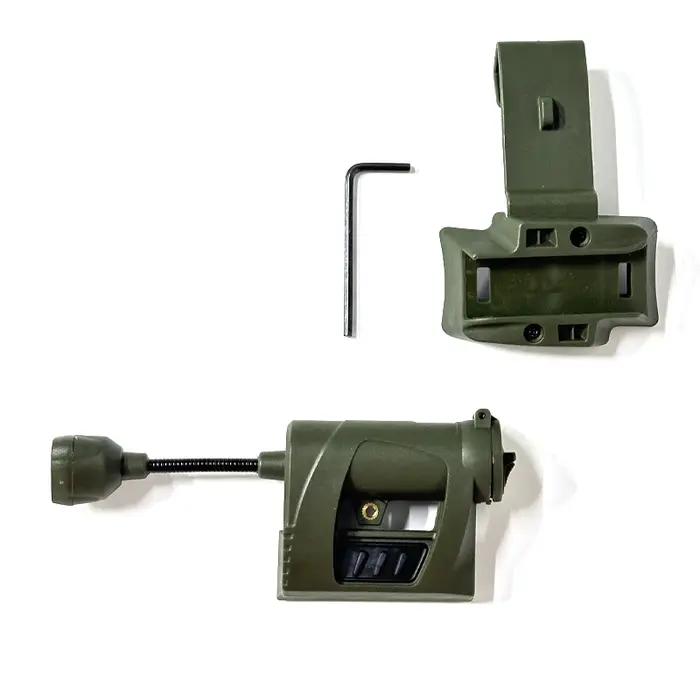 Lampe tactique MPLS pour casque 3 modes LED IR - Éclairage nocturne chasse militaire vélo équipement