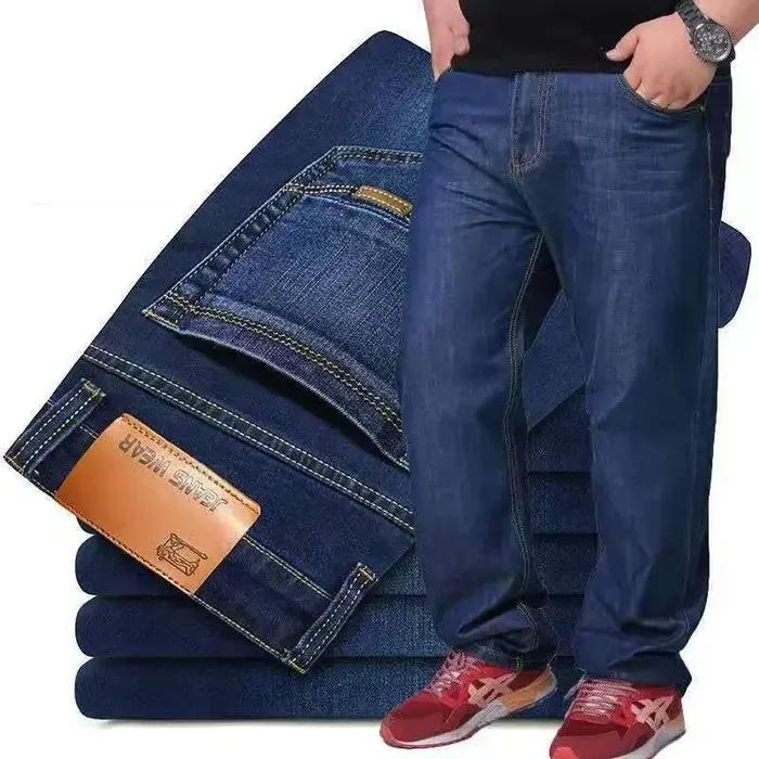 Hommes grande taille noir jean 10XL surdimensionné