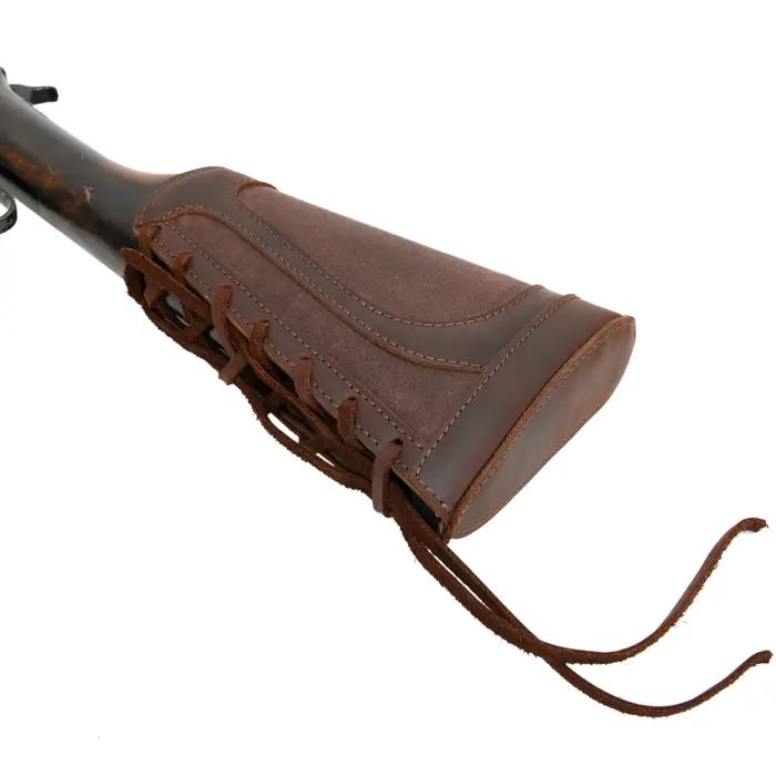 Crosse de fusil en cuir avec aide-joue