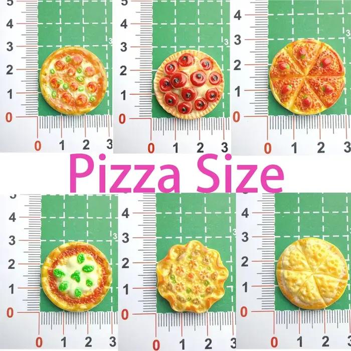 Aimants en résine pour réfrigérateur motif pizza cartoon idéaux pour fixer photos et messages sur mur photo décoration de cuisine occasions spéciales