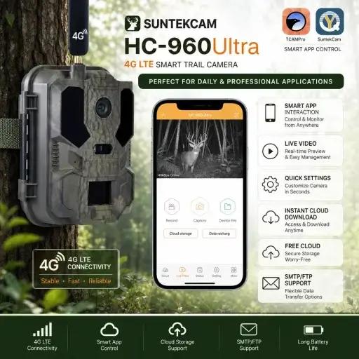 Caméra de chasse 4G LTE avec carte SIM intégrée