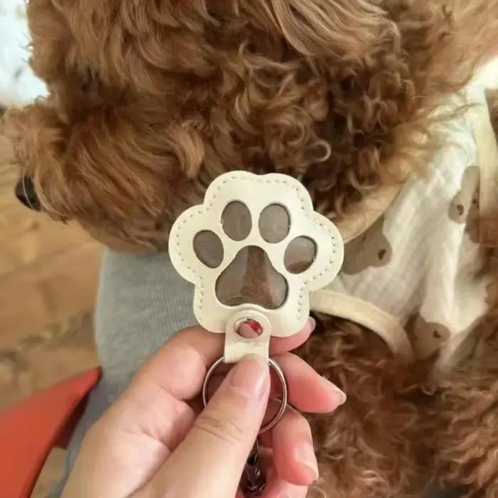 Porte-clés de rangement de cheveux de chien et de chat en cuir, pendentifs mignons pour sacs, porte-clés de voiture, collection d'animaux de compagnie, accessoires de décoration pour occasions spéciales