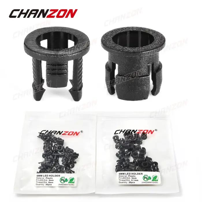 5mm support de LED prise pince lunette Diode électroluminescente lampe couvercle de Base panneau de
