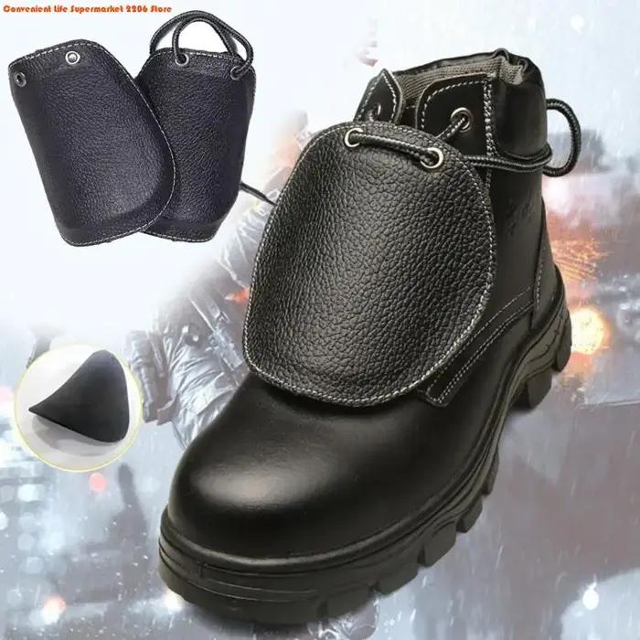 E06E 2PCS Anti Smash Safety Shoe Covers Metatarsal Guard for Work Boot Universal Taille