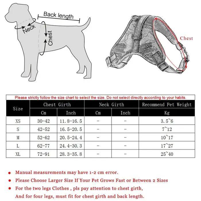 Harnais Réfléchissant Réglable pour Chien – Gilet de Contrôle pour Chiens XS S M L XL