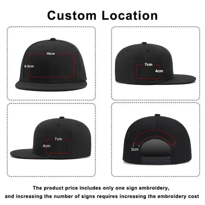 Casquette Snapback Personnalisée avec Logo Brodé, Monogramme d'Équipe, Chapeau de Baseball Personnalisé pour Hommes et Femmes, Gorras Planas Hip Hop Bone Aba Reta