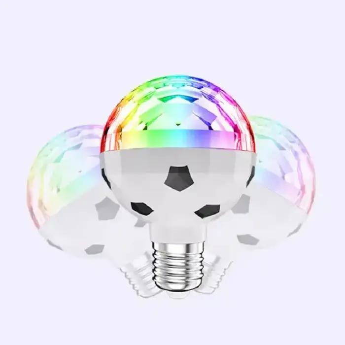 La plus nouvelle ampoule Disco LED 6W E27 ampoules stroboscopiques rotatives couleur rvb cristal scè