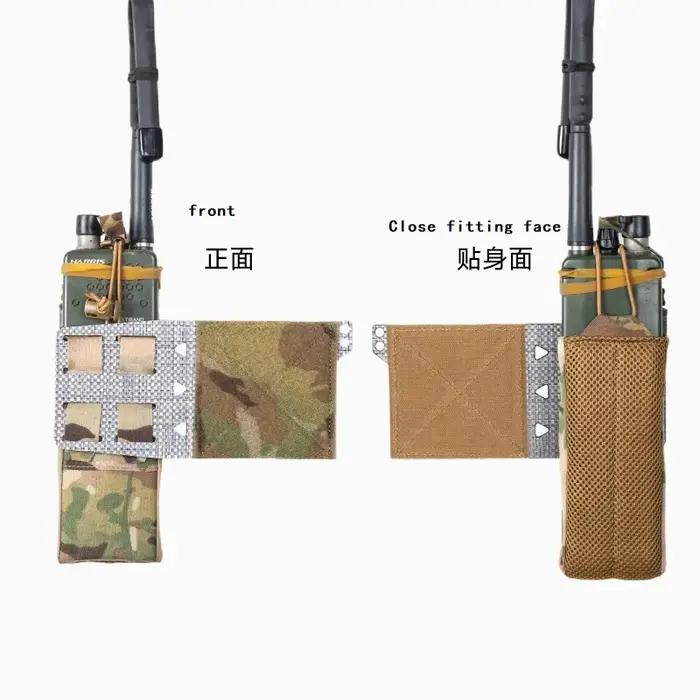 Modèle SC de tactique de chasse avec rabats étendus et sac radio intégré