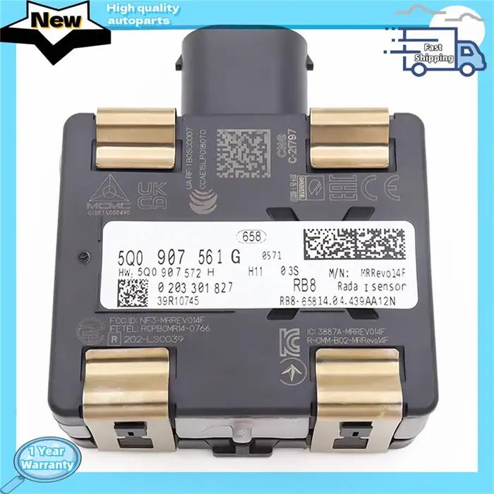 Unité de commande du capteur radar de régulateur de vitesse adaptatif 5Q0907561G - Compatible avec les véhicules Audi, VW et Skoda
