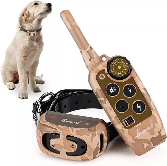 Collier de dressage pour chien CC-PetPulse, anti-aboiement, télécommande électronique, étanche, portée 2000 pieds, collier de dressage et de répulsion pour chien