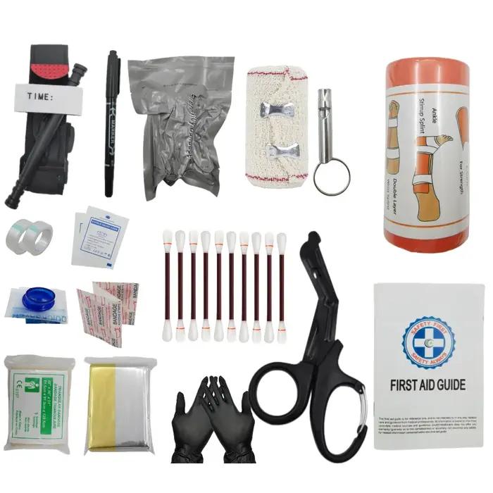 Équipement de survie en plein air, sac Molle, trousse de premiers soins d'urgence IFAK, garrot, band