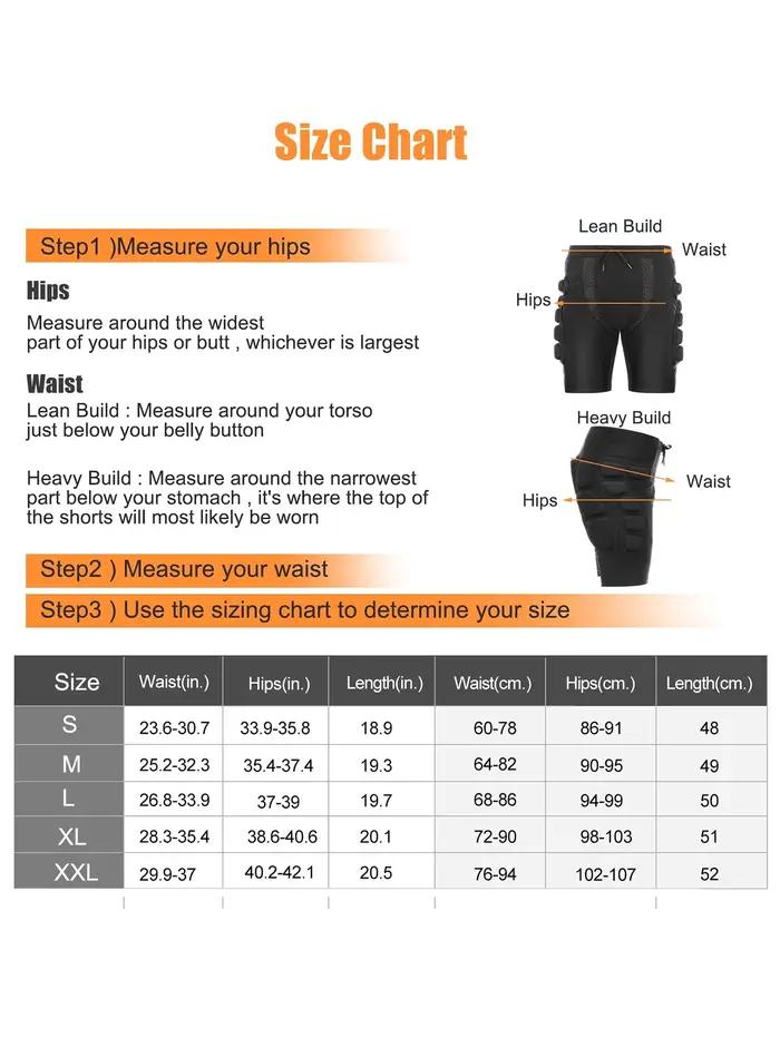 AVIVOR Short de compression rembourré pour protection de snowboard, protection 3D pour les hanches,