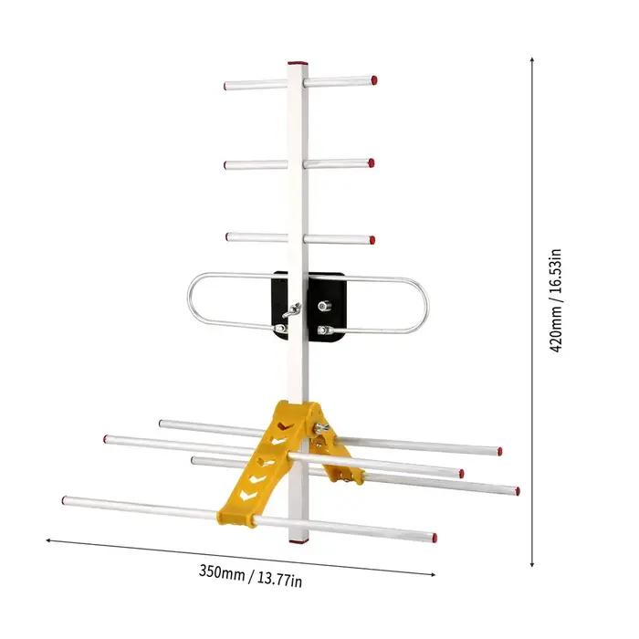 Antenne TV numérique HD LAN-HD8E, récepteur de programmes télévisés pour DVBT2 HDTV ISDBT ATSC, antenne TV extérieure à gain élevé et signal puissant