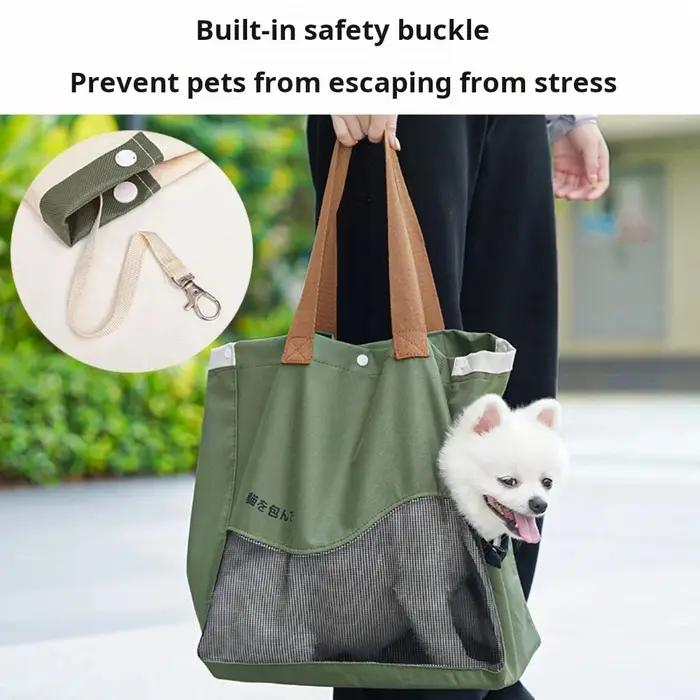 Sac de transport respirant pour animaux de compagnie, sac à main, sac à bandoulière, pour chiens et chats de petite et moyenne taille, en toile Oxford, portable, pour voyages en plein air, accessoires