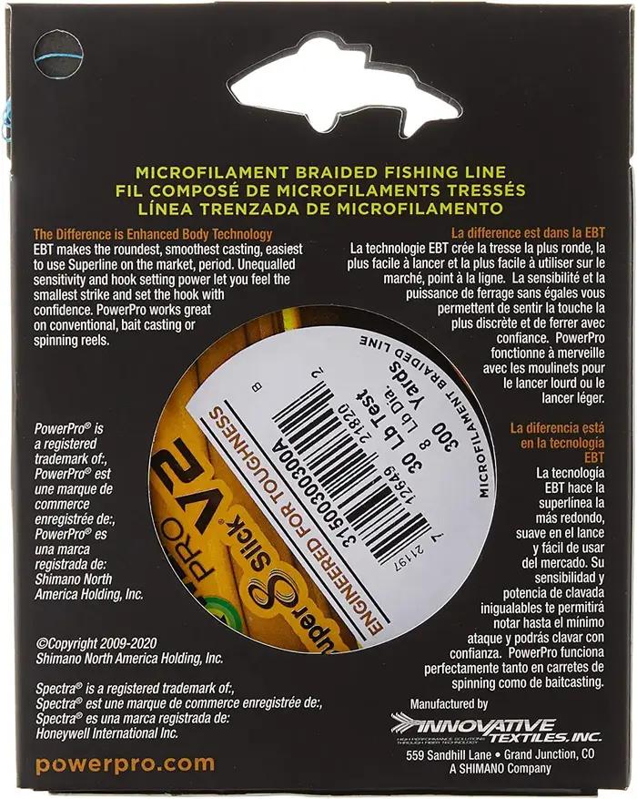 8 brins POWER PRO SSV2 300Yds tressé Spectra ligne de pêche 10 ~ 80lb Original USA PE tresse ligne P