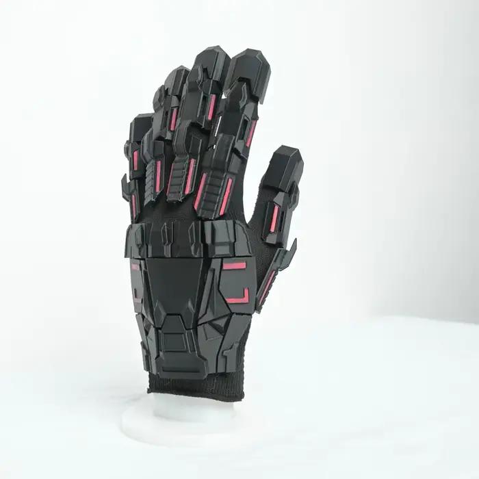 Gants armure tactique cyberpunk mécanique protection équipement tir airsoft cosplay Halloween