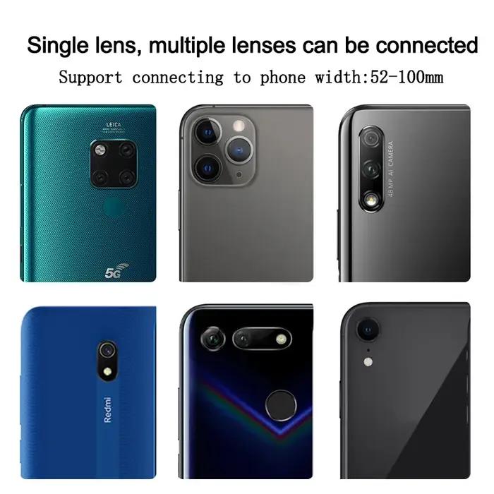 Support smartphone universel amélioré CM-9 fixation rotative pince souple caoutchouc jumelles monoculaire télescope