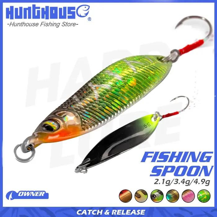 Hunthouse 2.1/3.4/4.9g cuillère coulante leurre de pêche leurre de truite petit appât en métal cuill