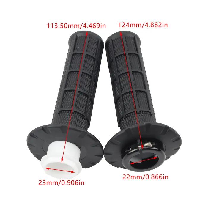 Poignées universelles de moto 7/8 "22mm, poignées de verrouillage à came encliquetable, poignées de