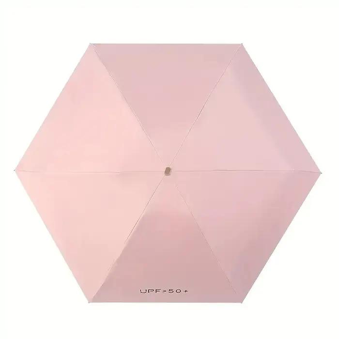 Parapluie de protection UV ultra-léger – Conception compacte et pliable avec poignée en acier inoxydable pour le soleil