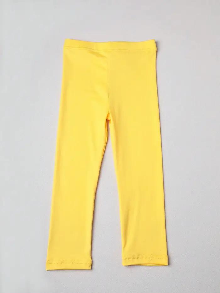 Pantalons pour filles, leggings élastiques doux pour enfants