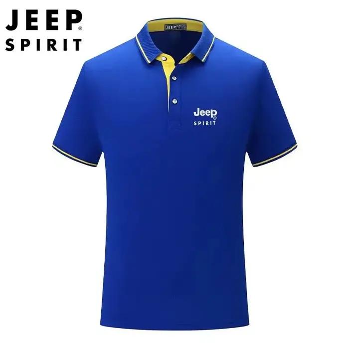 JEEP SPIRIT hommes T-shirt été coton POLO décontracté sport revers manches courtes chemise vêtements 2025 nouveau
