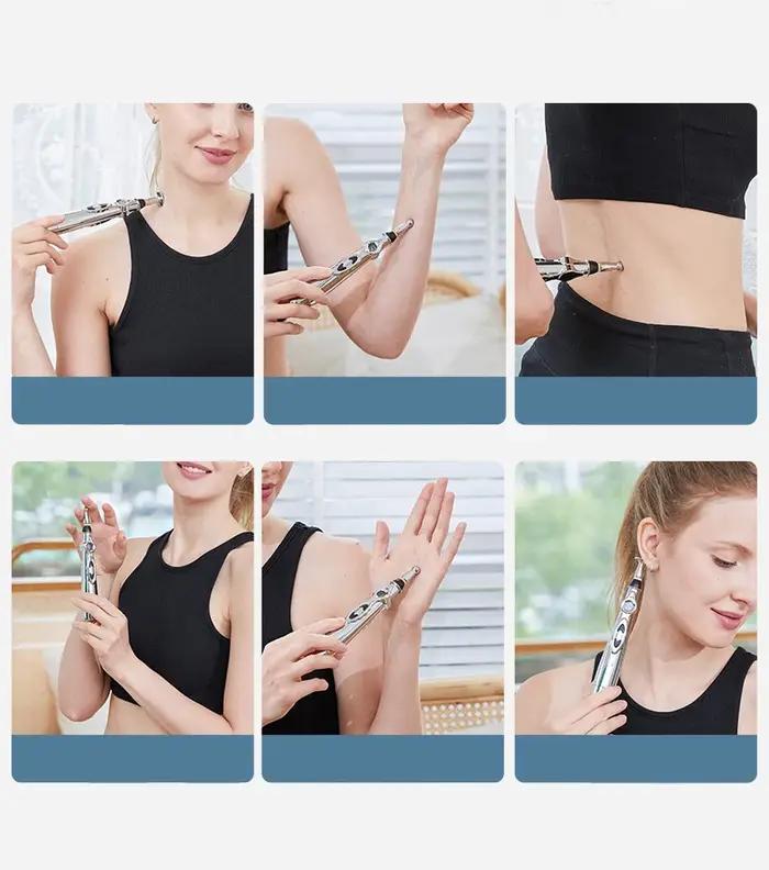 Stylet acupuncture électronique multifonction massage points énergie thérapie soulagement douleur
