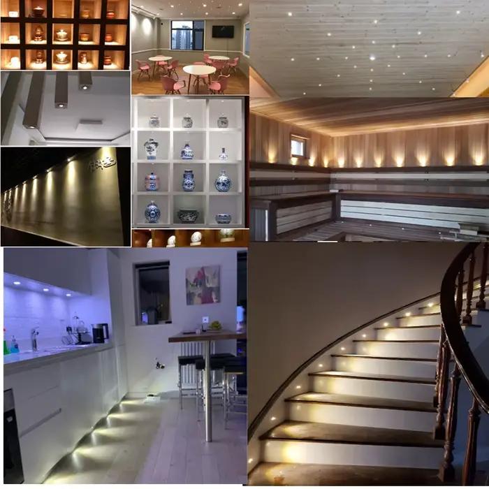 Mini Downlight LED d'intérieur 3W 1W, lumière encastrée à intensité variable, spot de plafond en alu