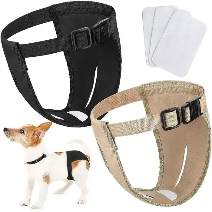 Avec 3 tampons en coton culotte pour chien femme lavable facile à porter couches physiologiques