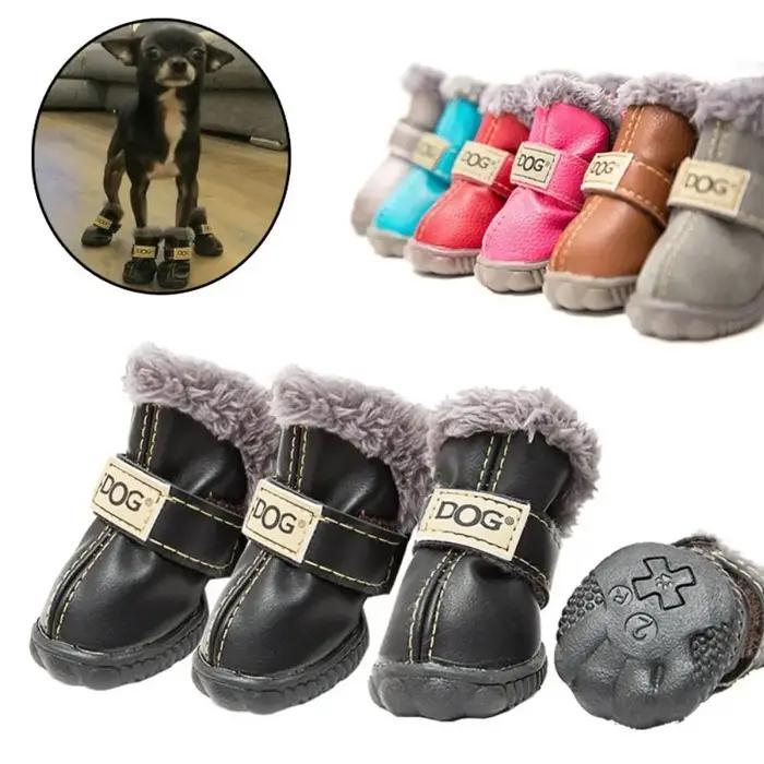 Bottes de neige imperméables pour animaux de compagnie