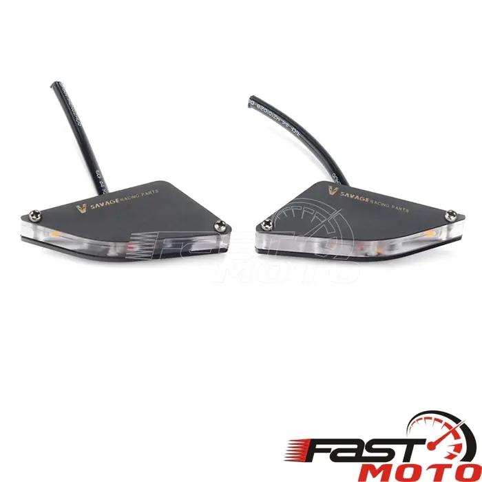 Support de plaque d'immatriculation en acier inoxydable pour Ducati Panigale V4R/S et Streetfighter V4 V4S V2 avec clignotants intégrés et rangement du garde-boue arrière élégant et sécuritaire