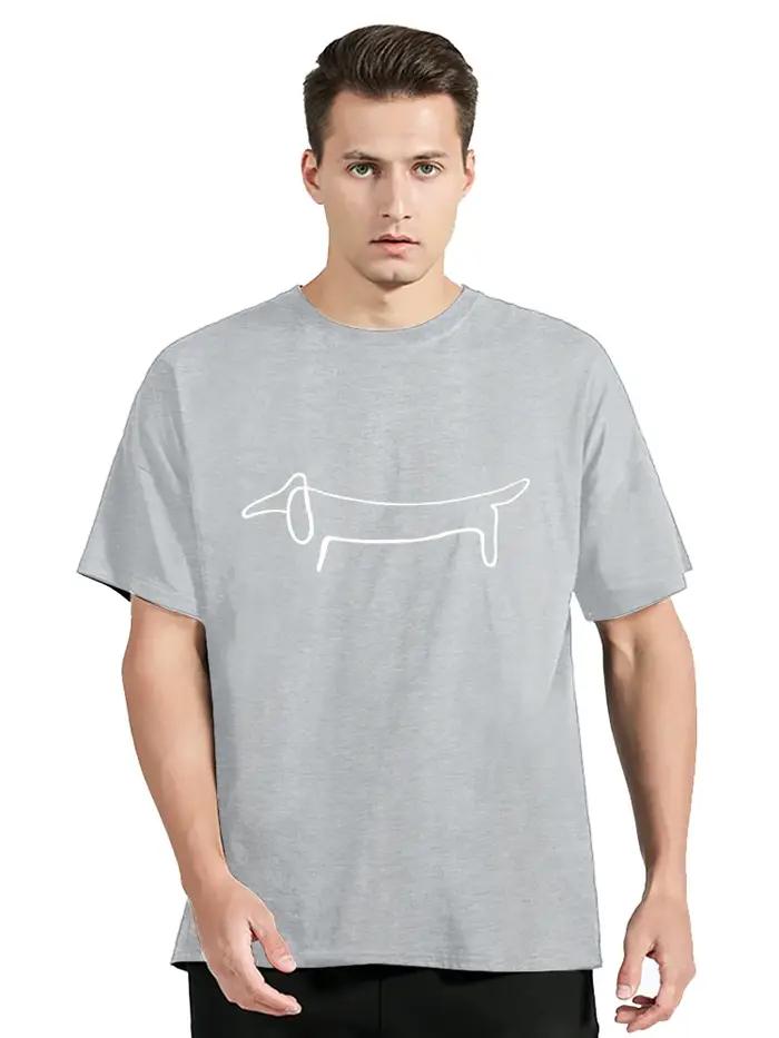 Drôle teckel chien impression T-shirt mode décontracté Fitness