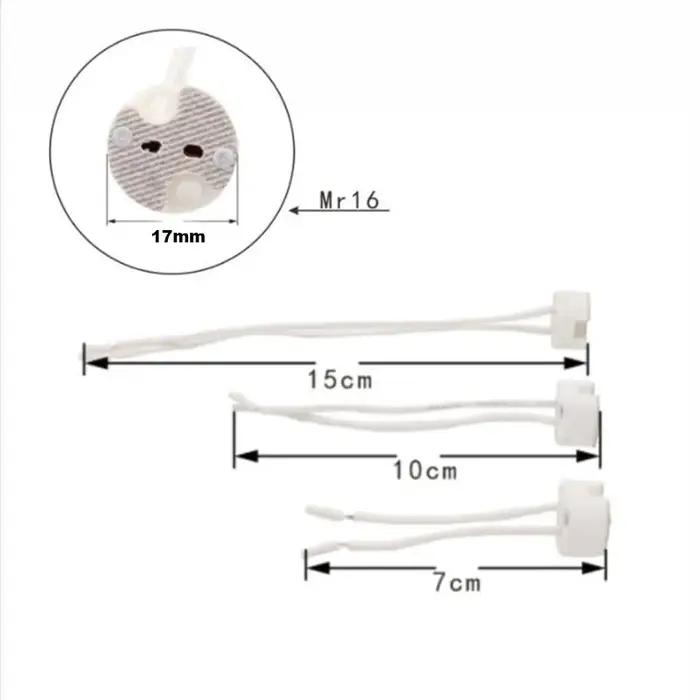 2/5/10 pièces en céramique GU10 MR16 MR11 GU5.3 G4 support de lampe douille adaptateur de base exten