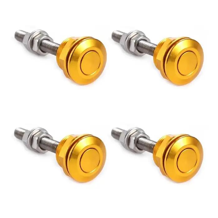 4 pièces universel 22mm voiture bouton poussoir capot