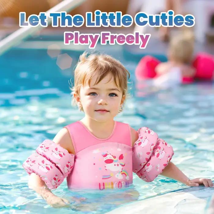 Gilet de sauvetage pour enfants, bras de natation, sifflet flottant, gilet de sauvetage pour enfants