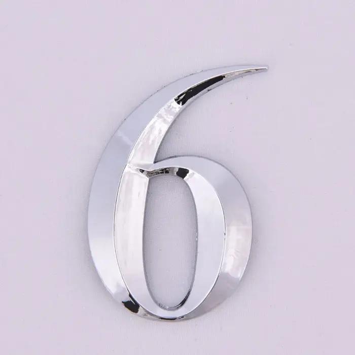 Numéro de porte auto-adhésif en ABS avec finition métallique pour maison appartement bureau hôtel occasions spéciales décoration intérieure élégante