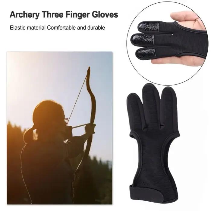 Protection main garde trois doigts accessoire sport extérieur tir archerie récurve