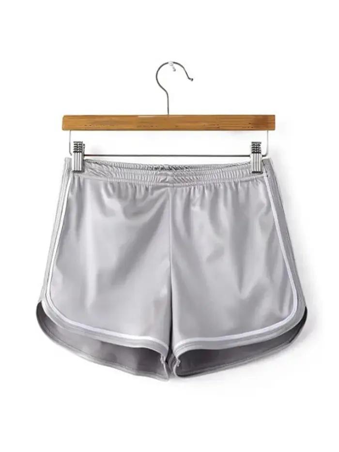 Nouveau 2023 femmes Shorts été soie mince plage décontracté blanc Egde