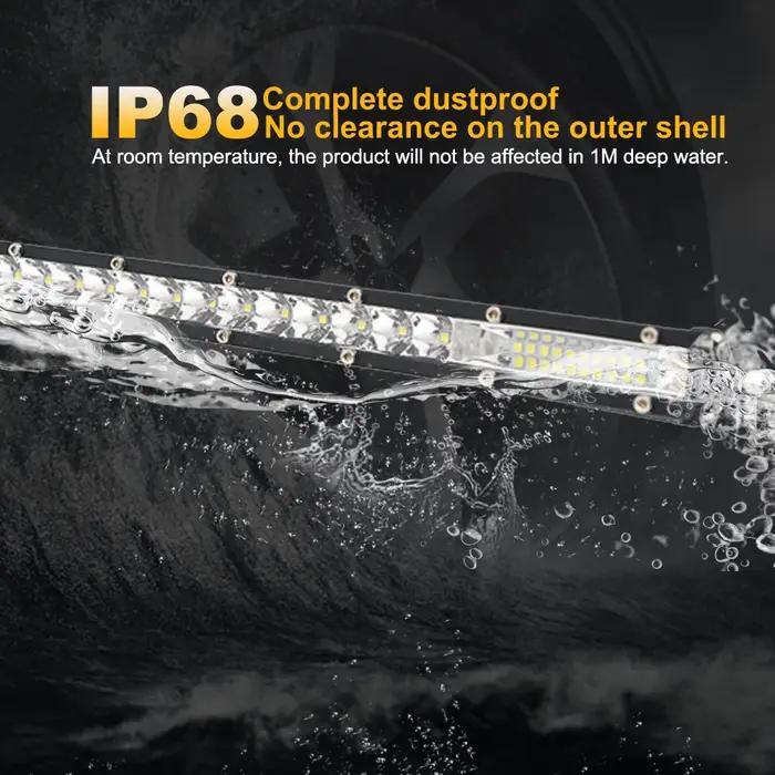 NLpearl Ultra mince 7-50 pouces barre lumineuse LED Spot hors route 4x4 LED barre lumineuse de trava