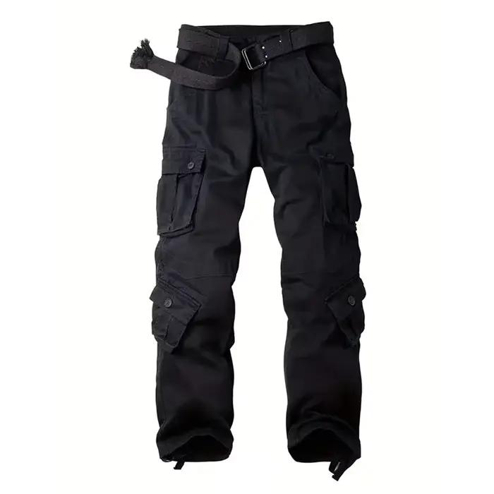 Pantalon cargo camouflage homme 100% coton coupe droite - Pantalon de travail résistant chasse