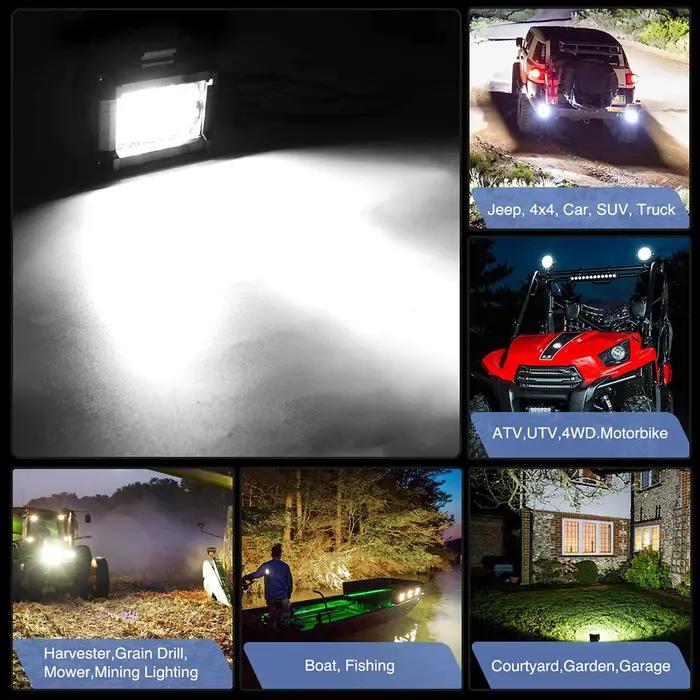 NLpear 12V 24V barre LED tout-terrain Spot inondation Combo barre lumineuse LED/lumière de travail p