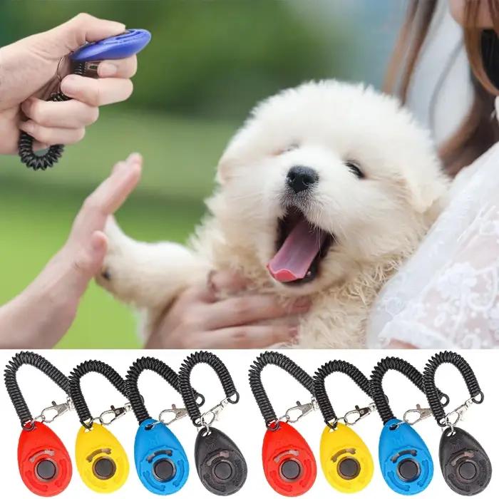 Cliquet d'entraînement pour chien et chat cliquettant aide à l'entraînement bracelets réglables cliquet de poignet sonore fournitures pour chiens et chats occasions spéciales