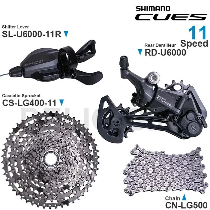 SHIMANO CUES U6000 groupe SL-U6000-11R RD-U6000 CS-LG400-11 CN-LG500 pièces d'origine