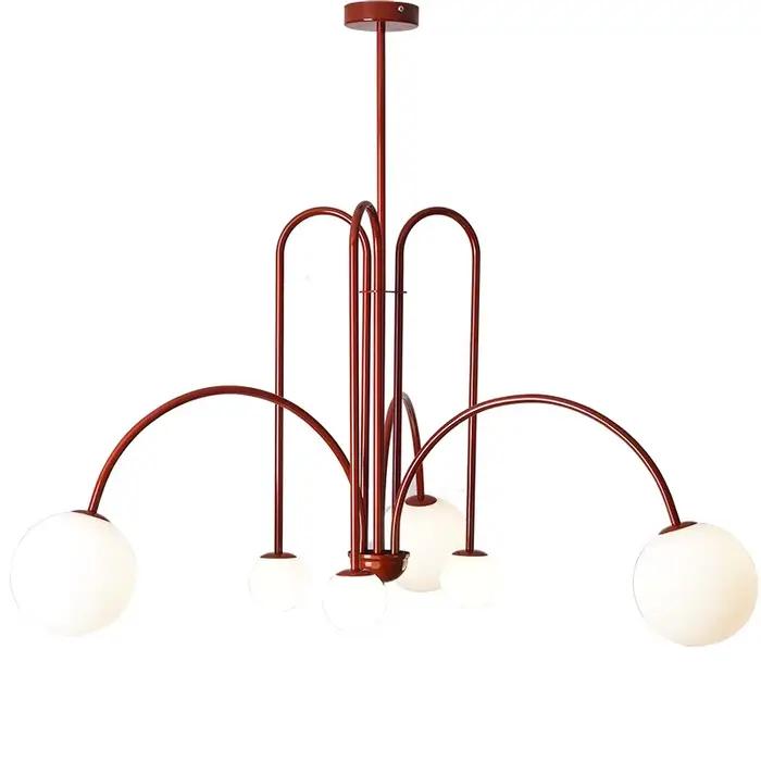 Comète LED Lustre minimaliste Nordique globe en verre lampes de table salon personnalité créative ét