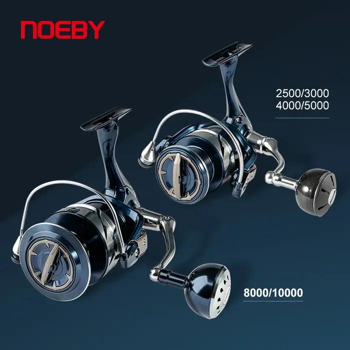 Noeby moulinet de pêche Spinning 2500 3000 4000 5000 6000 8000 10000 traînée Max 25kg moulinets de p