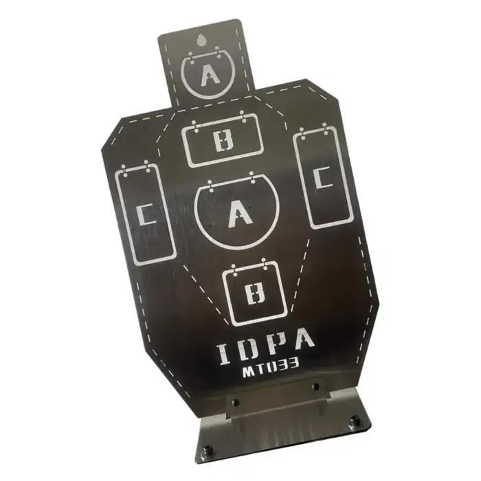 Cible de tir en acier inoxydable durable avec plaque de silhouette pour équipement de tir et de chasse
