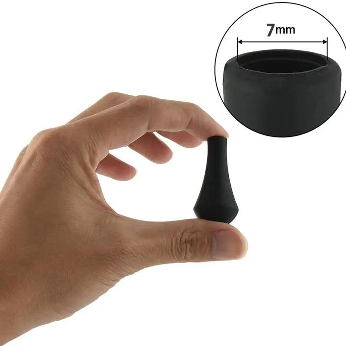 Flèches de sécurité en caoutchouc souple pour la pratique du jeu, flèche de chasse, pointe de flèche de sécurité, diamètre intérieur 7mm, 0.28 pouces, 6 pièces