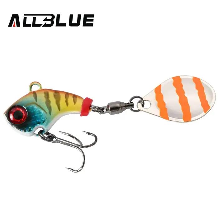 ALLBLUE CYCLONE Tail Spinner Metal Vib Shad Casting Shore Jig Vibration Jigging Blade Spoon Fishing Lure Artificial Bait