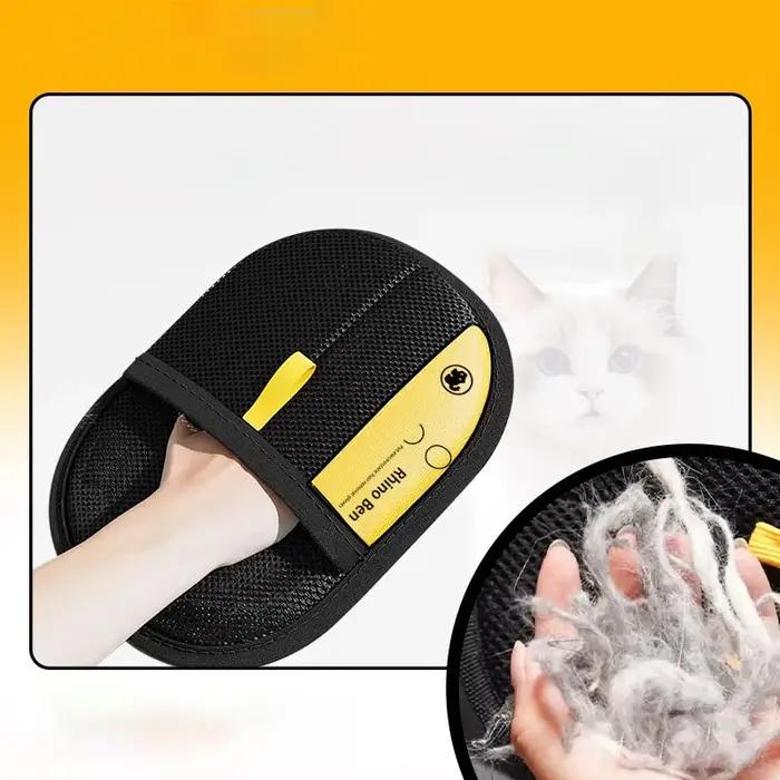 Gants de toilettage Double face pour animaux de compagnie
